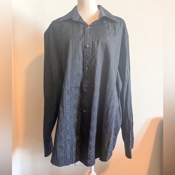 Johnston & Murphy European Abstract Dress Shirt - Picture 1 of 9